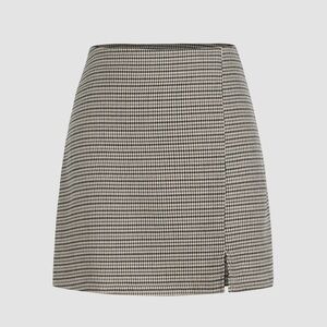 CIDER Houndstooth Skirt
